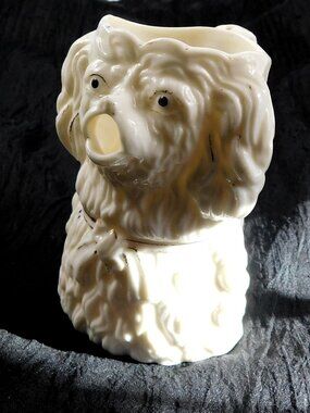 Unmarked Dog Creamer with Mouth Spout #$ 27032